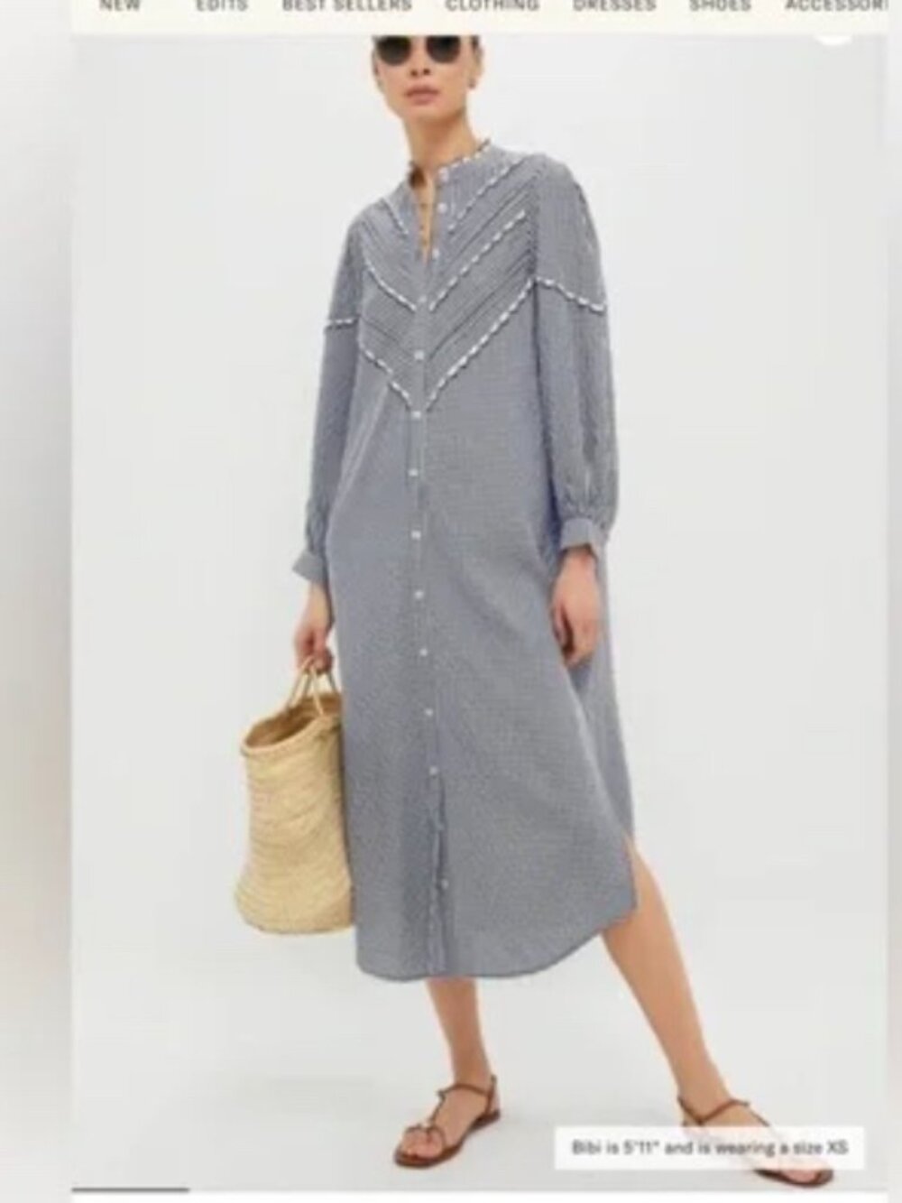 Navy Gingham Jolene Dress